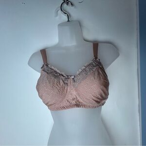 Amoena Sandy Powder Rose Taupe Bra 44009 34D NWT